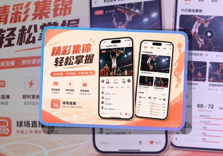 爱游戏 紧凑功能卡 · 手机追赛服务 · 移动查看更省时间界面展示